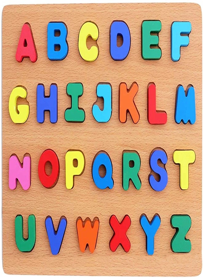 Crazy Buy CrazyBuy Wooden Alphabet (Capital Letters) Puzzles Toys for Children (Multicolor) - Image 1